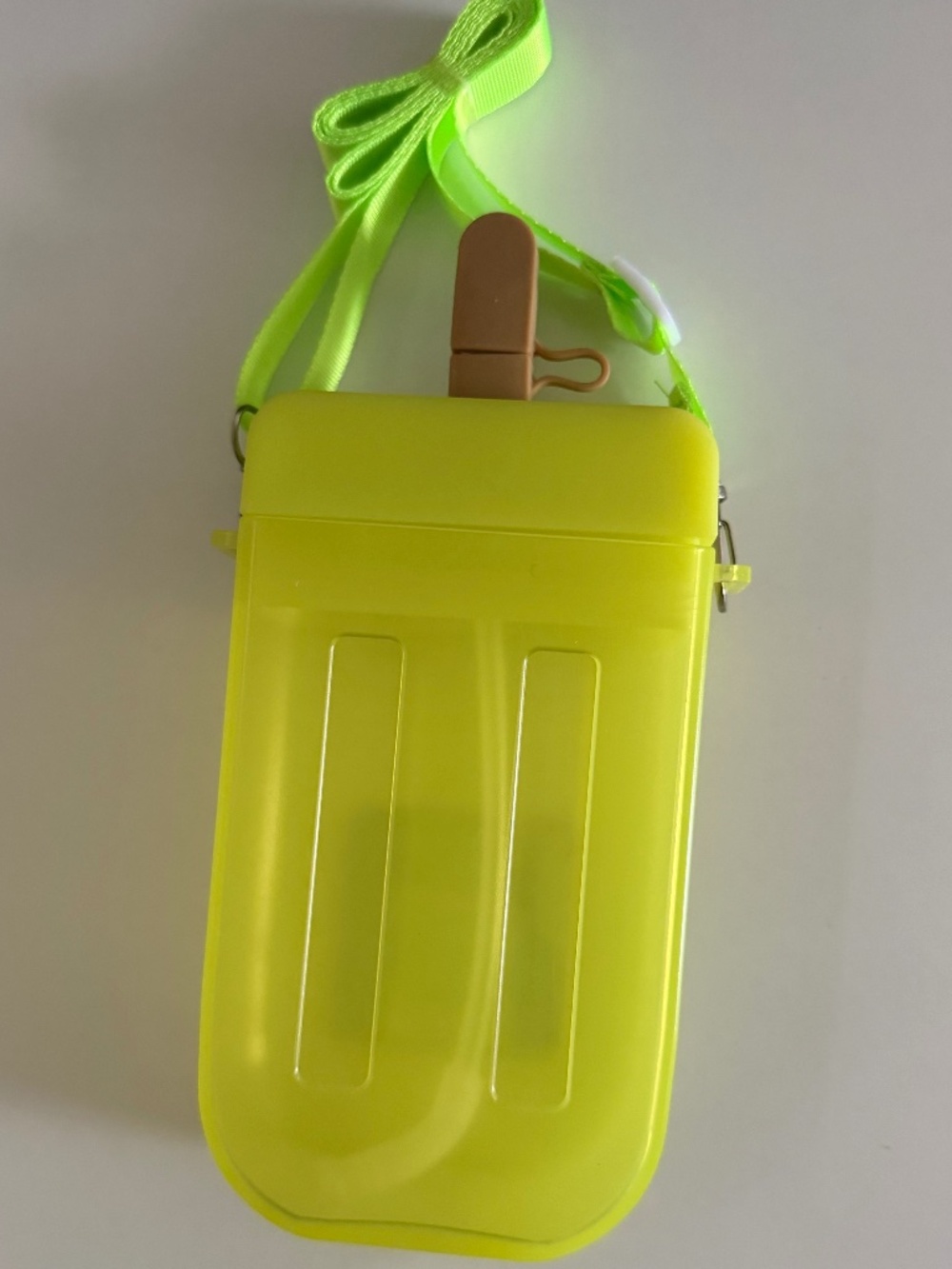 Neon Green/Yellow Popsicle Water Bottle ( Brand New)
